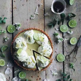 Lime Pie with Coconut and White Chocolate Recipe Image